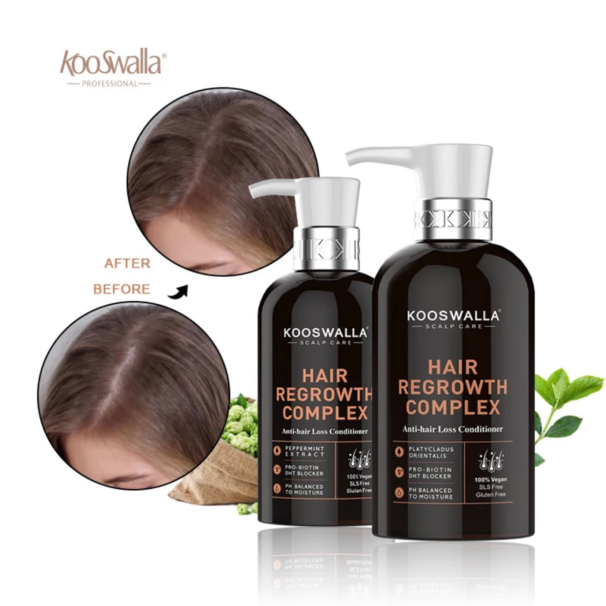 Kooswalla hair loss treatment — professional Haircare that helps stimulate hair growth and reduce hair fall, designed for salons and individuals. Available for wholesale and retail purchase.