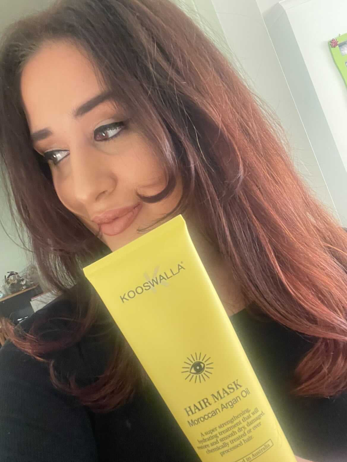 Moroccan argan hair mask