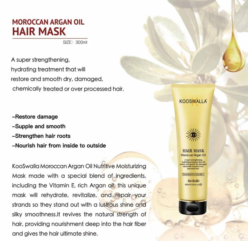 Moroccan argan hair mask