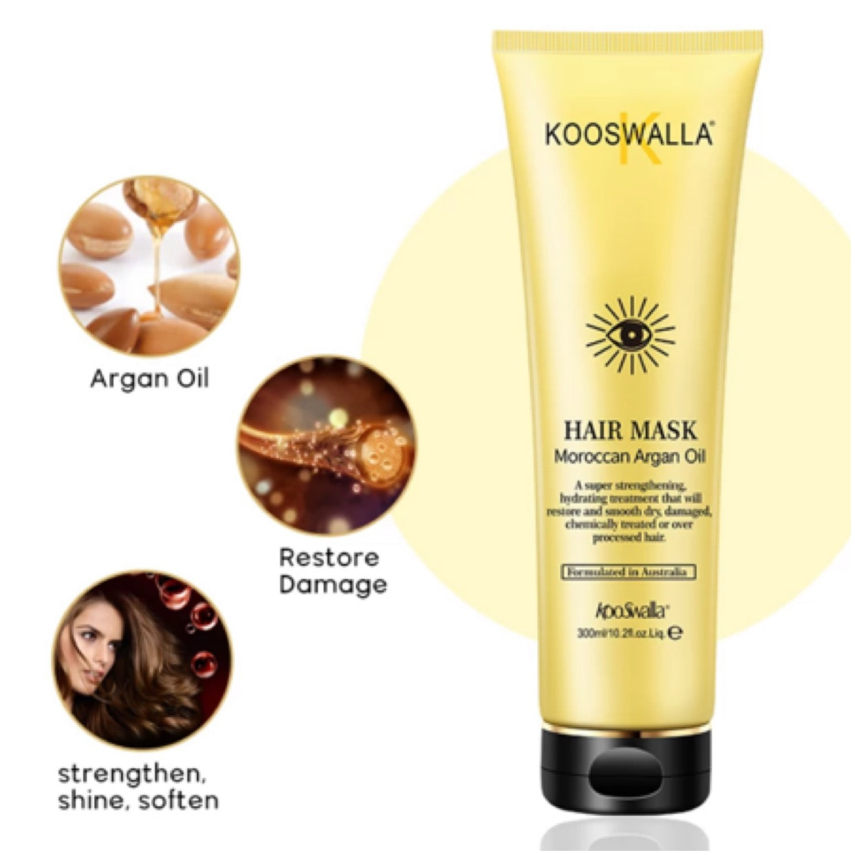 Moroccan argan hair mask