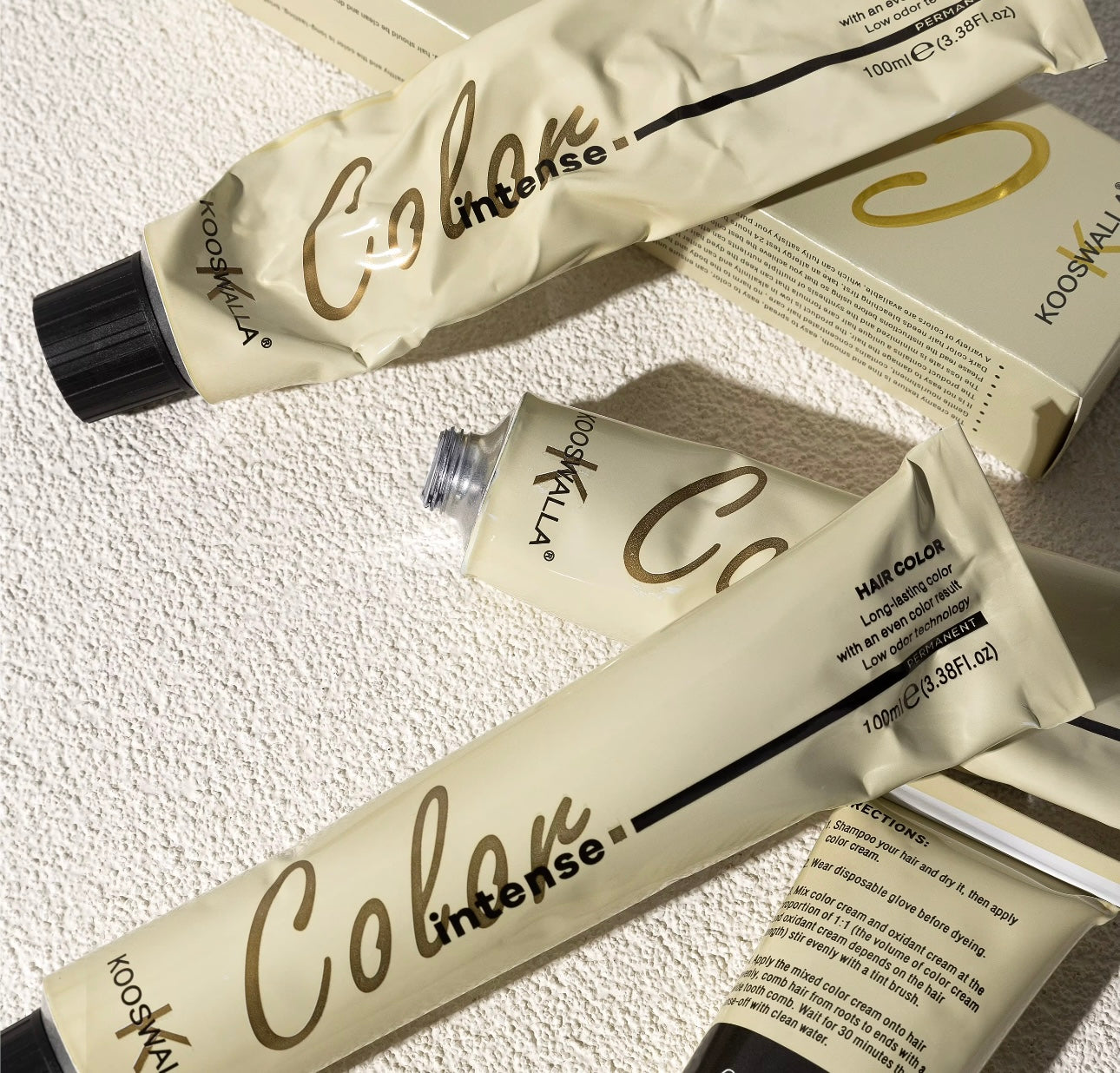 long lasting hair dye rich vibrant colour finish
Kooswalla premium hair colour smooth even coverage argan oil infused