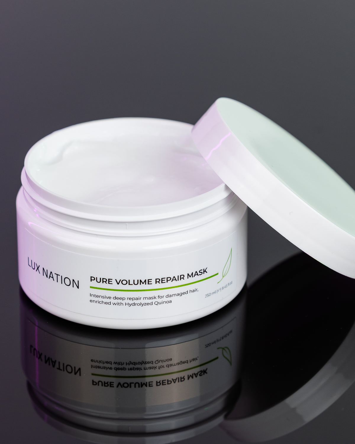     .	Lux Nation Pure Volume Repair Mask Australian made volumising hair treatment for fine and damaged hair