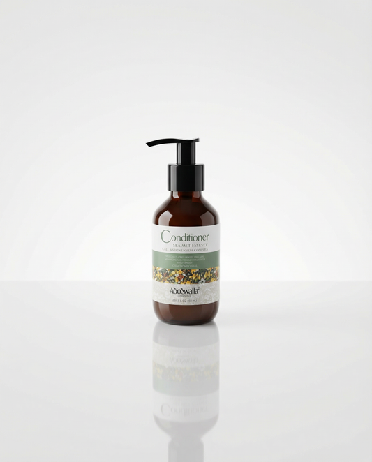 Travel size collagen conditioner with tea tree oil for healthy, strong, shiny hair