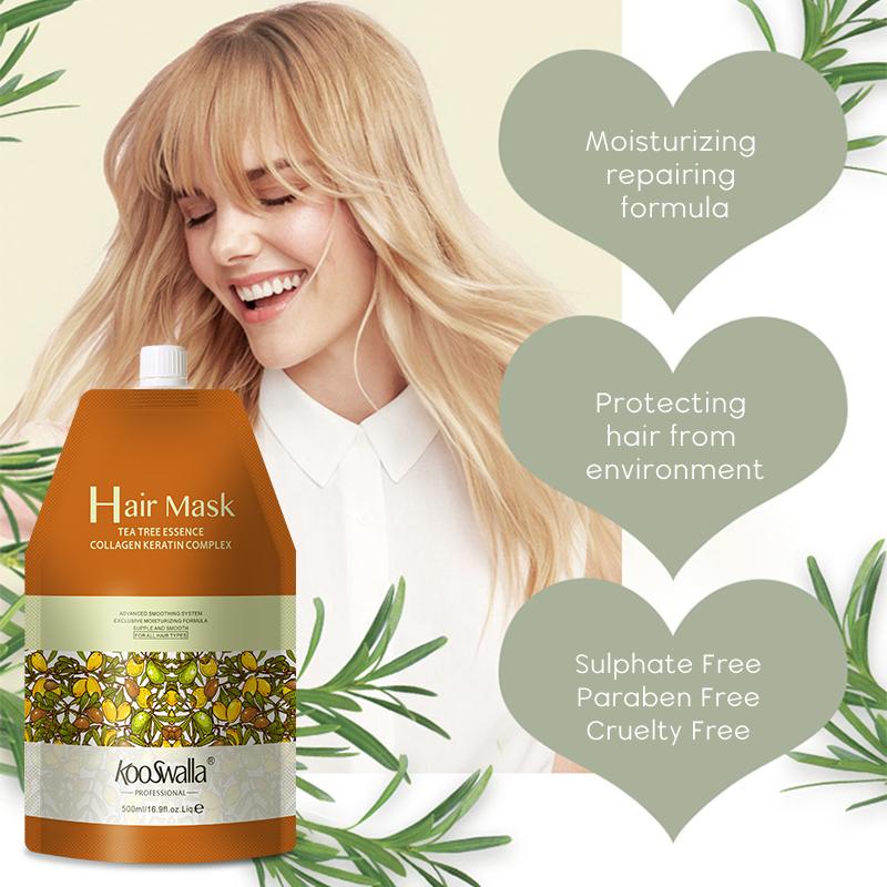 Kooswalla hair mask that repairs damaged hair fast, deeply moisturizes, and nourishes with essential vitamins — the best professional hair mask for salons and available for wholesale.