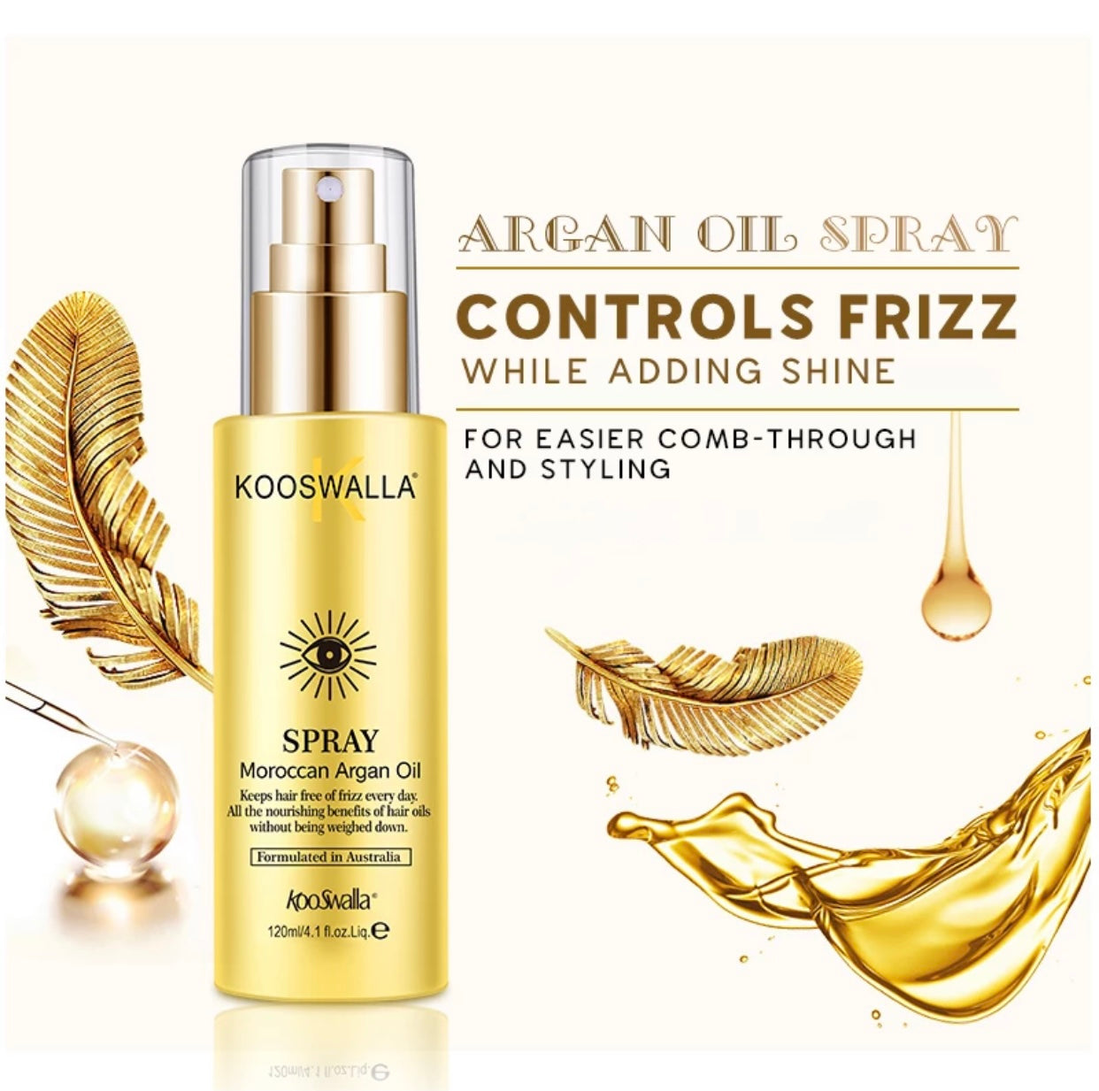 Kooswalla hair serum that repairs damaged hair, deeply moisturises and nourishes strands for a healthy shine — perfect for salons, retail, and professional wholesale use.