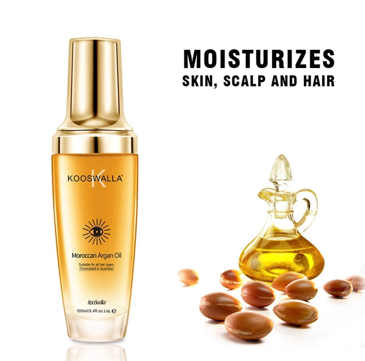 Kooswalla hair serum that repairs damaged hair, deeply moisturises and nourishes strands for a healthy shine — perfect for salons, retail, and professional wholesale use.