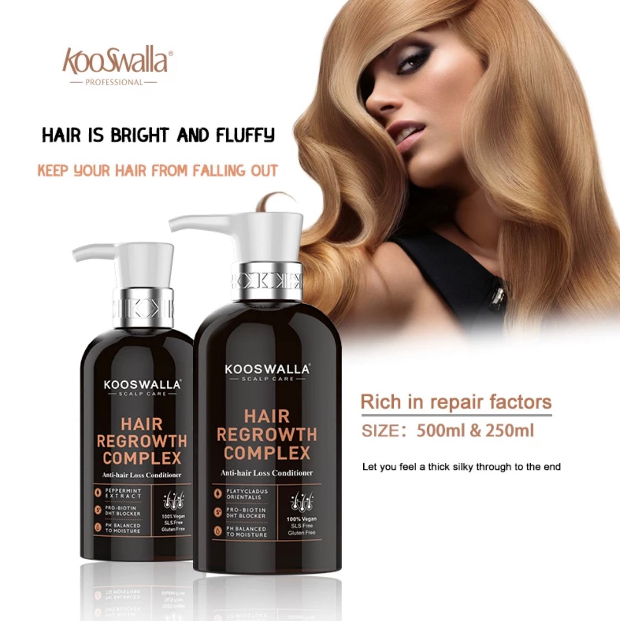 Kooswalla hair loss treatment — professional Haircare that helps stimulate hair growth and reduce hair fall, designed for salons and individuals. Available for wholesale and retail purchase.